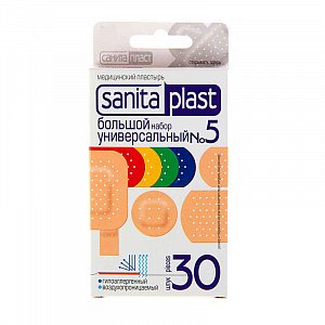 Sanita Plast Пластырь универсальный большой набор №5 30 шт.