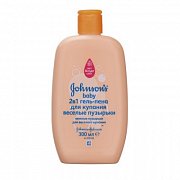 Johnson`s Baby Гель-пена для купания 2 в 1 Веселые пузырьки 300 мл