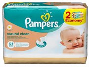 Pampers Салфетки Влажные Natural Clean 2x64 шт. сменный блок