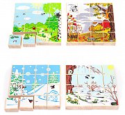 Томик Пазлы Времена года Лето Осень 123 16 деталей