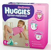 Huggies Подгузники-трусики для девочек 16-22 кг 30 шт.