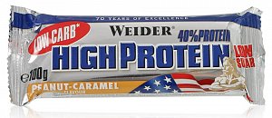 Weider 40% Low Carb High Protein бар 50 г арахис-карамель