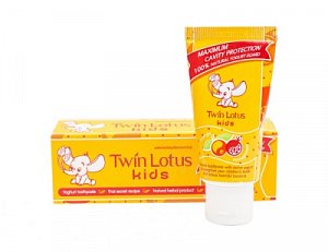 Twin Lotus Kids Зубная паста Апельсин и гранат 50 гр