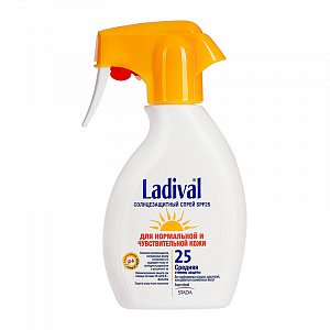 Ladival Спрей солнцезащитный SPF25 для нормальной и чувствительной кожи 200 мл
