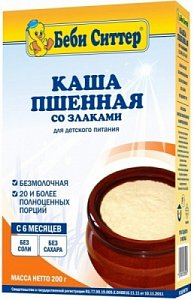 Baby Sitter Каша молочная пшенная со злаками 6 мес. 200 г