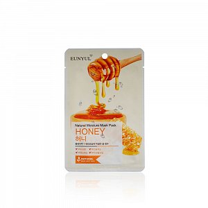 Eunyul Маска тканевая для лица с экстрактом меда 22мл Natural Moisture Mask Pack Honey