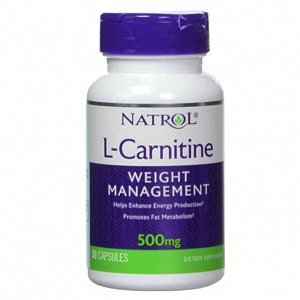 Natrol L-карнитин капсулы 500 мг 30 шт. (БАД)
