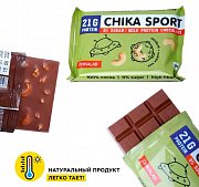 Протеиновый шоколад 100г Chika Sport молочный шоколад с кешью Chikalab