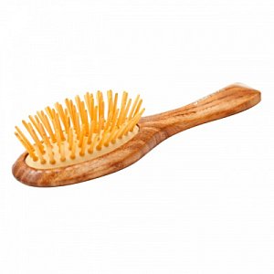 Бьюти Стайл Щетка Для Волос Массажная Деревянная овальная большая (7502)