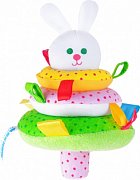 Мякиши 265 Игрушка Погремушка Пирамидка Зайка Мякиши 265 Игрушка Погремушка Пирамидка Зайка