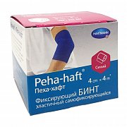 Peha-haft Бинт когезивный 4 м х 4 см синий самофиксирующийся без латекса