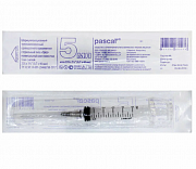 Шприц трехкомпонентный 5 мл с иглой 22G 1 шт. Луер Паскаль
