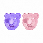 Avent SCF194 02 Соска-пустышка Soothie силиконовая роз. фиол. 2 шт. 0-3 мес.