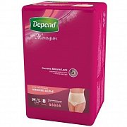 Depend Подгузники-трусики для женщин M L 8 шт.