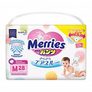 Merries Подгузники-трусики р.M 6-11 кг 28 шт. Merries Подгузники-трусики р.M 6-11 кг 28 шт.