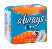 Always Прокладки Ultra fresh Normal Plus 9 шт.