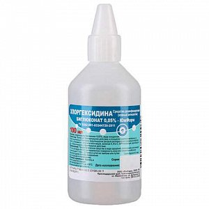 Хлоргексидина биглюконат раствор 0,05% флакон пластиковый 100 мл Южфарм