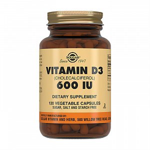 Solgar Витамин D3 600 МЕ капсулы 120 шт. (БАД)