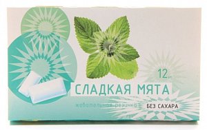 Жевательная резинка Сладкая мята 12 шт