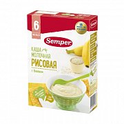 Semper Каша Рисовая с бананом молочная с 6 мес. 200 г
