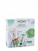 Vichy Набор Dercos Шампунь-пилинг против перхоти 200 мл+ подарок Шампунь для жирной кожи головы 100 мл