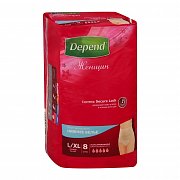 Depend Подгузники-трусики для женщин L  XL 8 шт.