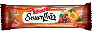SmartBar Energy Батончик Мюсли Клюква-Абрикос с экстрактом гуараны 25 г