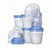 Avent SCF300 12 Ручной молокоотсос Natural с контейнерами 180 мл 5 шт.