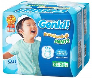 Genki Подгузники-трусики Premium Soft XL (12-17 кг) 26 шт.