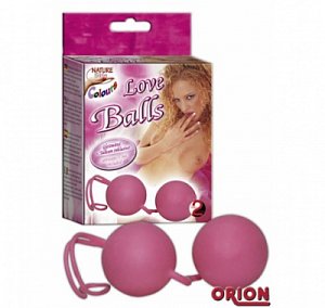 Шарики вагинальные Nature Skin Colours Loveballs (Розовые)