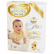 Huggies Подгузники Elite Soft 5-9 кг 80 шт.