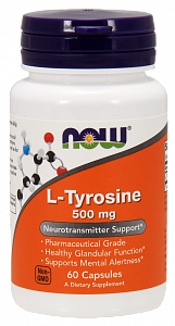 NOW L-Тирозин капсулы 500 мг 60 шт. (БАД)