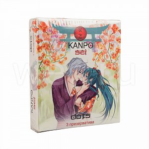 Kanpo Презервативы Sei с пупырышками 3 шт. белая упаковка