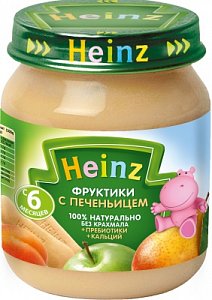 Heinz Пюре Фруктики с печеньицем с 6 мес. 120 г