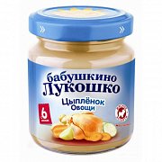 Бабушкино лукошко Пюре рагу овощное с цыпленком с 7 мес. 100 г