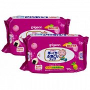 Pigeon Влажные салфетки для рук и лица Запасной блок 70х2 шт.