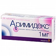 Аримидекс таблетки покрытые пленочной оболочкой 1 мг 28 шт. Аримидекс таблетки покрытые пленочной оболочкой 1 мг 28 шт.