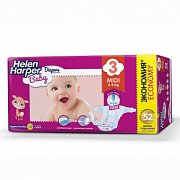 Helen Harper Подгузники Baby Midi 4-9 кг 52 шт. Helen Harper Подгузники Baby Midi 4-9 кг 52 шт.
