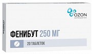 Фенибут таблетки 250 мг 20 шт. Фенибут таблетки 250 мг 20 шт.