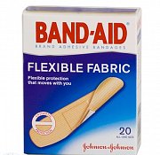 Пластырь Бэнд-Эйд антисептический эластичный  20шт.