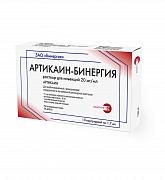 Артикаин-Бинергия раствор для инъекций 20 мг мл картридж 1,7 мл 10 шт. Артикаин-Бинергия раствор для инъекций 20 мг мл картридж 1,7 мл 10 шт.