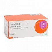 Тевастор таблетки покрытые пленочной оболочкой 20 мг 90 шт. Тевастор
