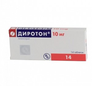 Диротон таблетки 10 мг 14 шт.