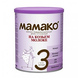 Мамако 3 Молочная смесь на козьем молоке с 12 мес. 400 г