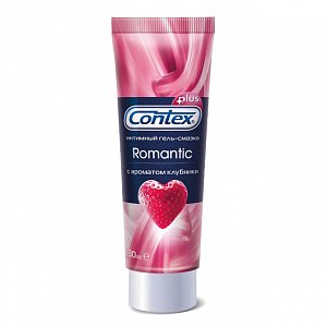 Contex Plus Гель-смазка Romantic с ароматом клубники 30 мл