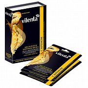 Vilenta Маска плацентарно-коллагеновая для лица и шеи Био-золото и протеины шелка 10 шт.