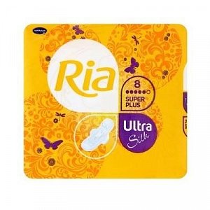 Ria Прокладки гигиенические Ultra Silk Super Plus 8 шт.