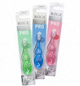R.O.C.S. Pro Baby Зубная щетка до 3 лет Мягкая 1 шт.