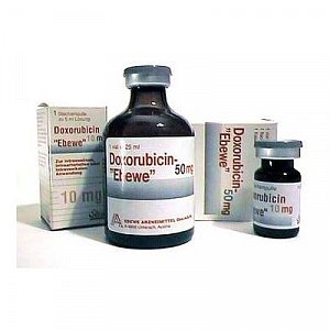 Доксорубицин-Эбеве концентрат для приготовления раствора для внтурисосудистого и внутрипузырного введения 2мг/мл 5 мл 1 шт.