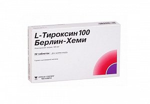 L-Тироксин Берлин-Хеми таблетки 100 мкг 50 шт.